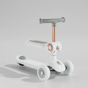 2in1 Foldable Kids Scooter With Light & Music - Gray